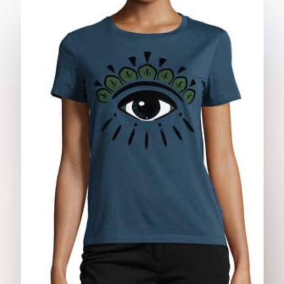 Kenzo Tops - Kenzo Navy and Olive Eye t-shirt